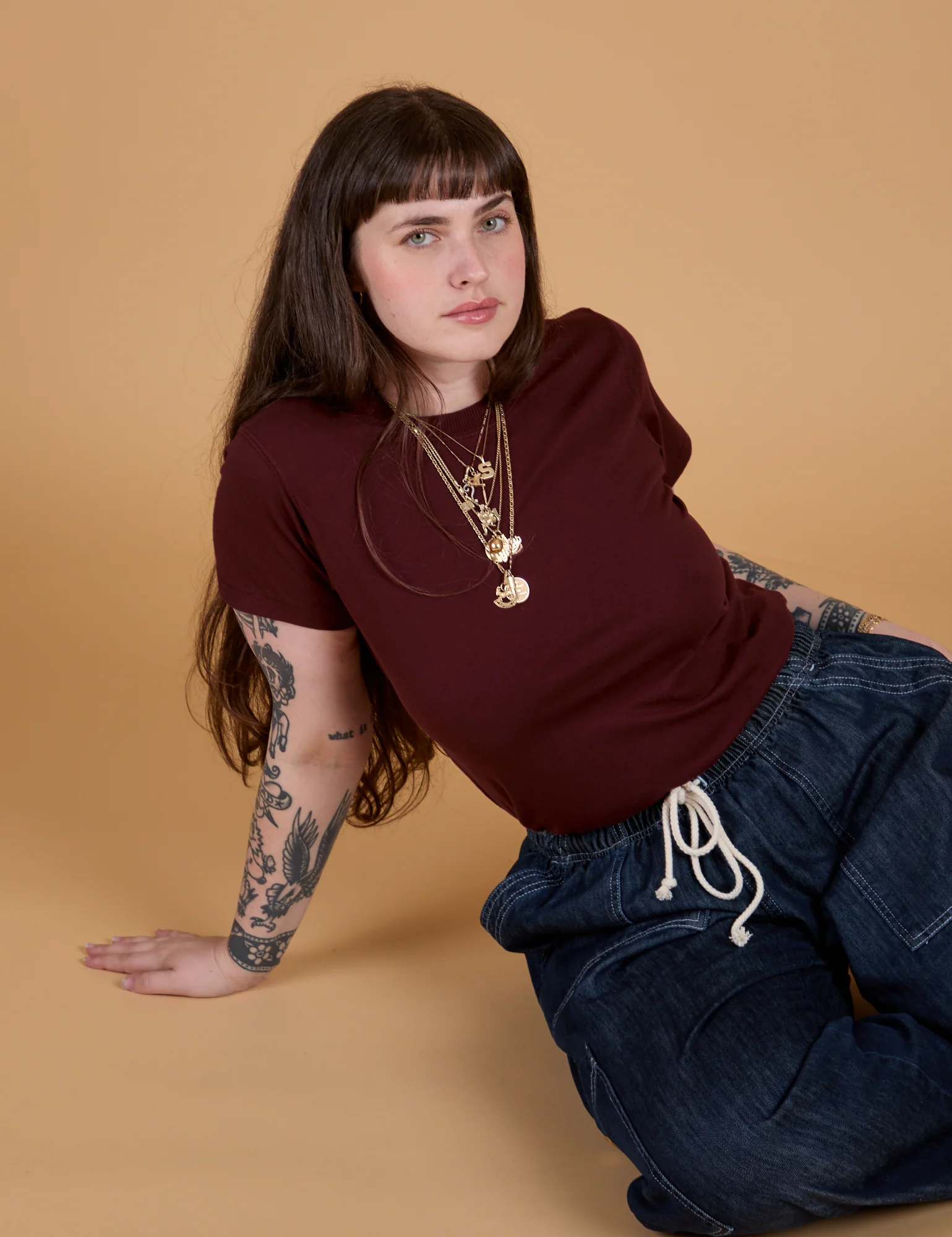 The Organic Vintage Tee - Red Wine - Image 14