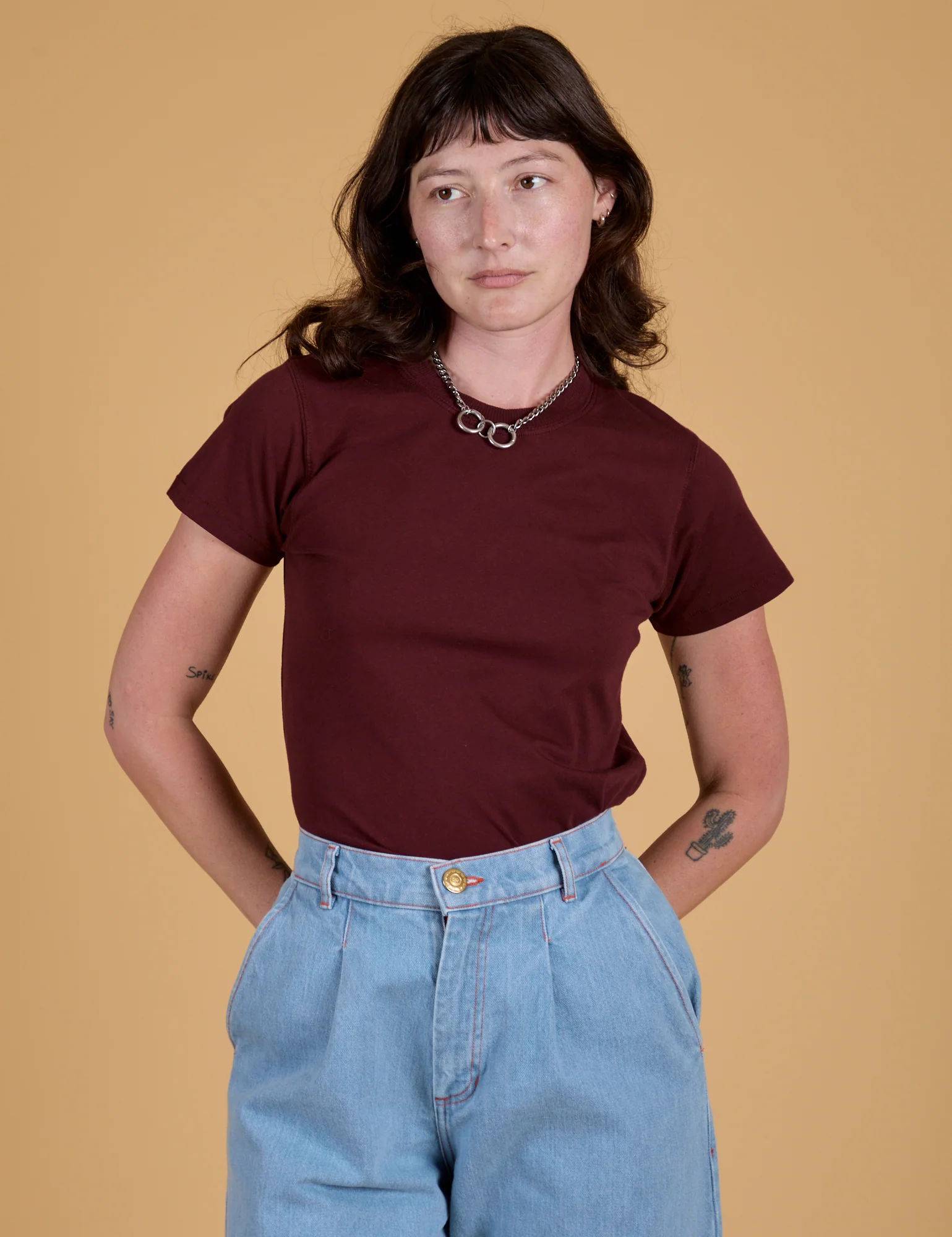 The Organic Vintage Tee - Red Wine - Image 3