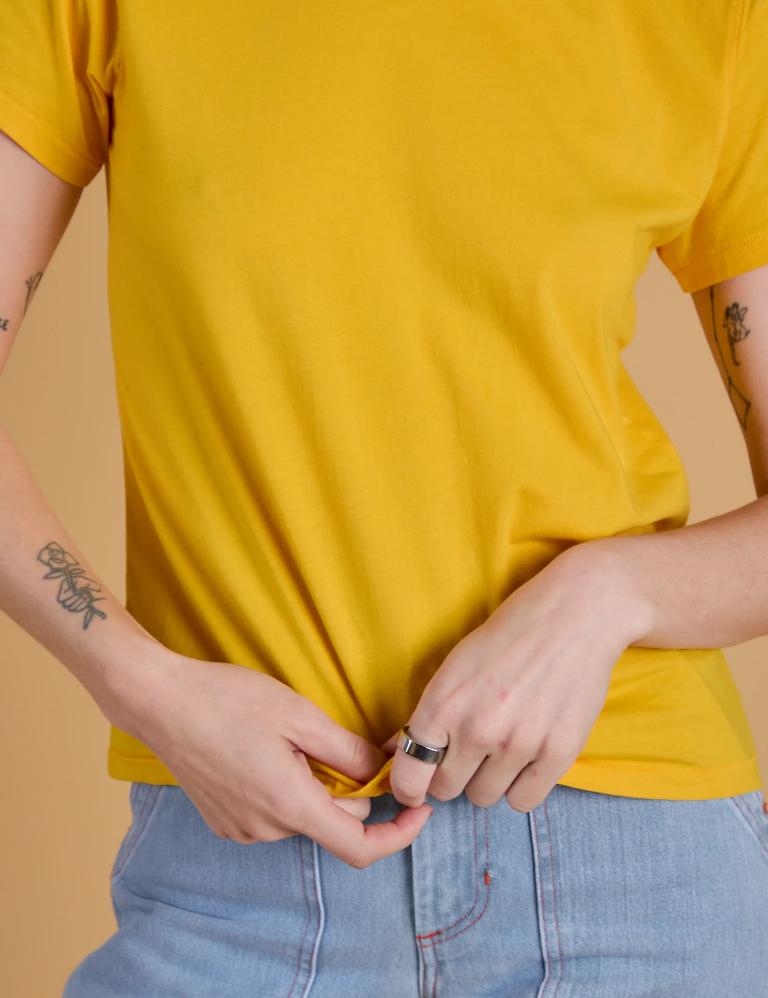 The Organic Vintage Tee - Sunshine Yellow - Image 17