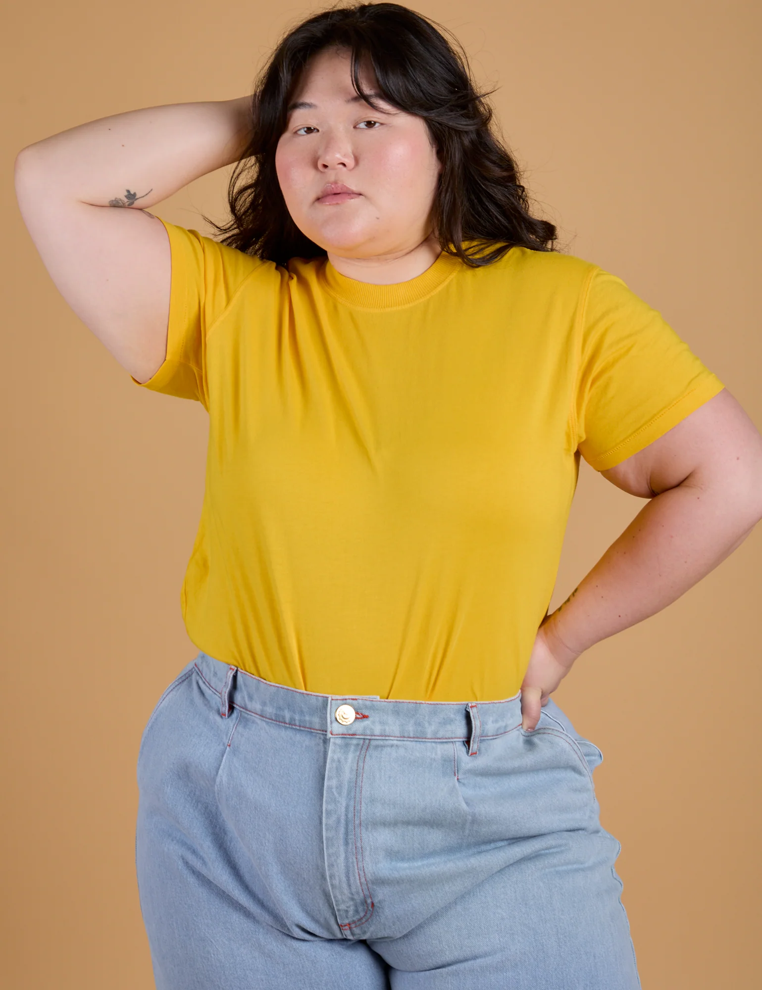 The Organic Vintage Tee - Sunshine Yellow - Image 5