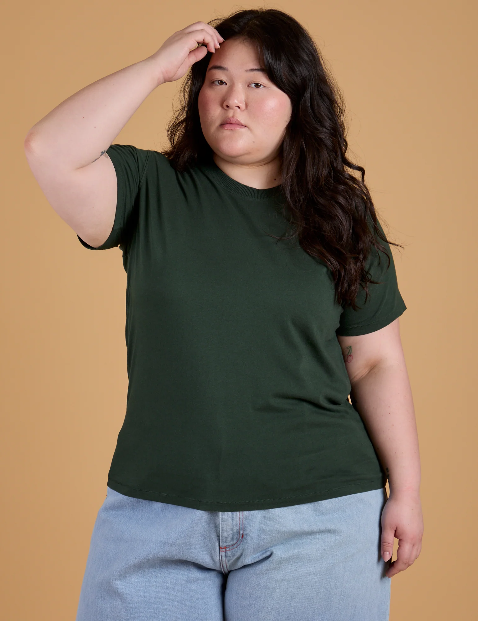 The Organic Vintage Tee - Swamp Green - Image 10