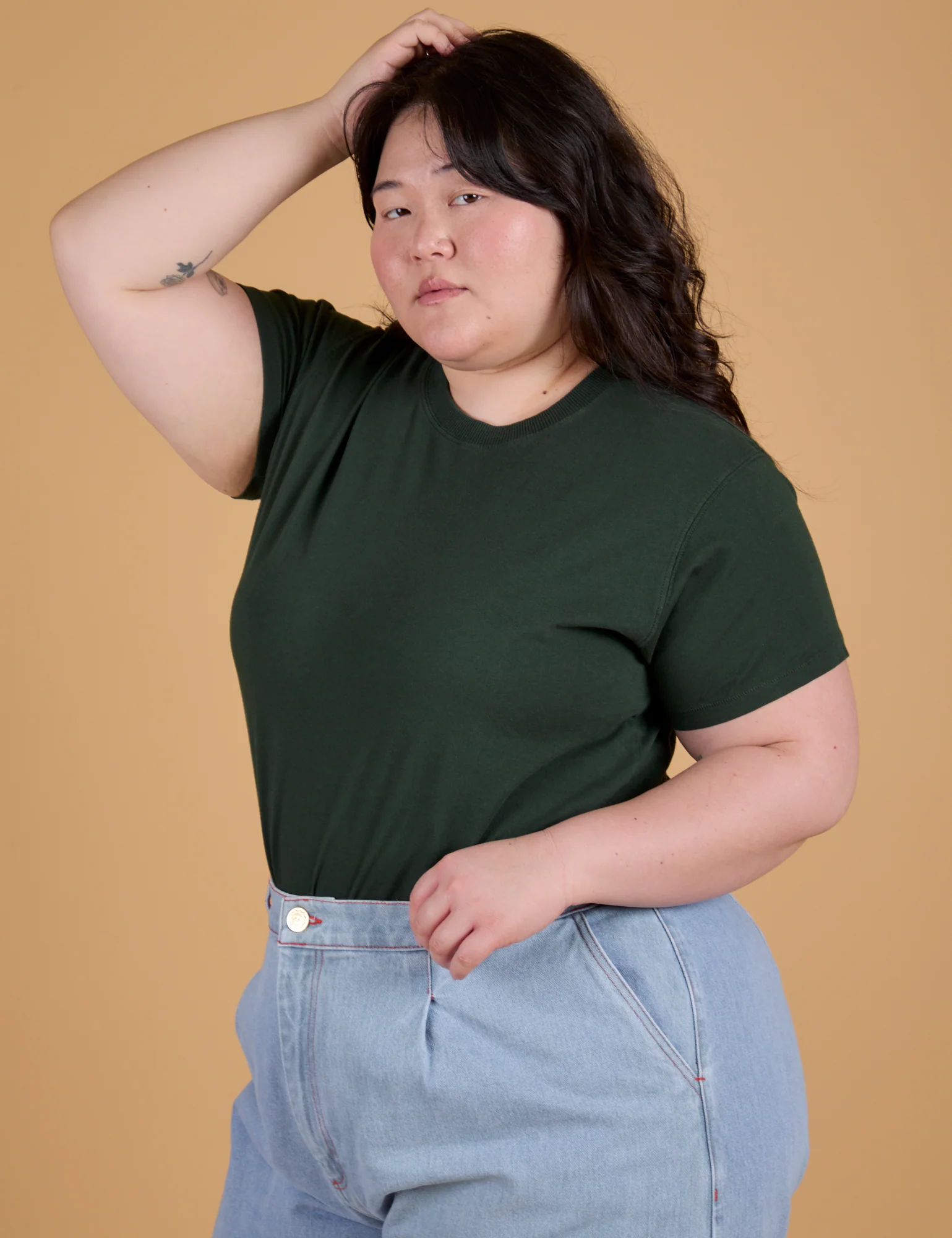 The Organic Vintage Tee - Swamp Green - Image 13