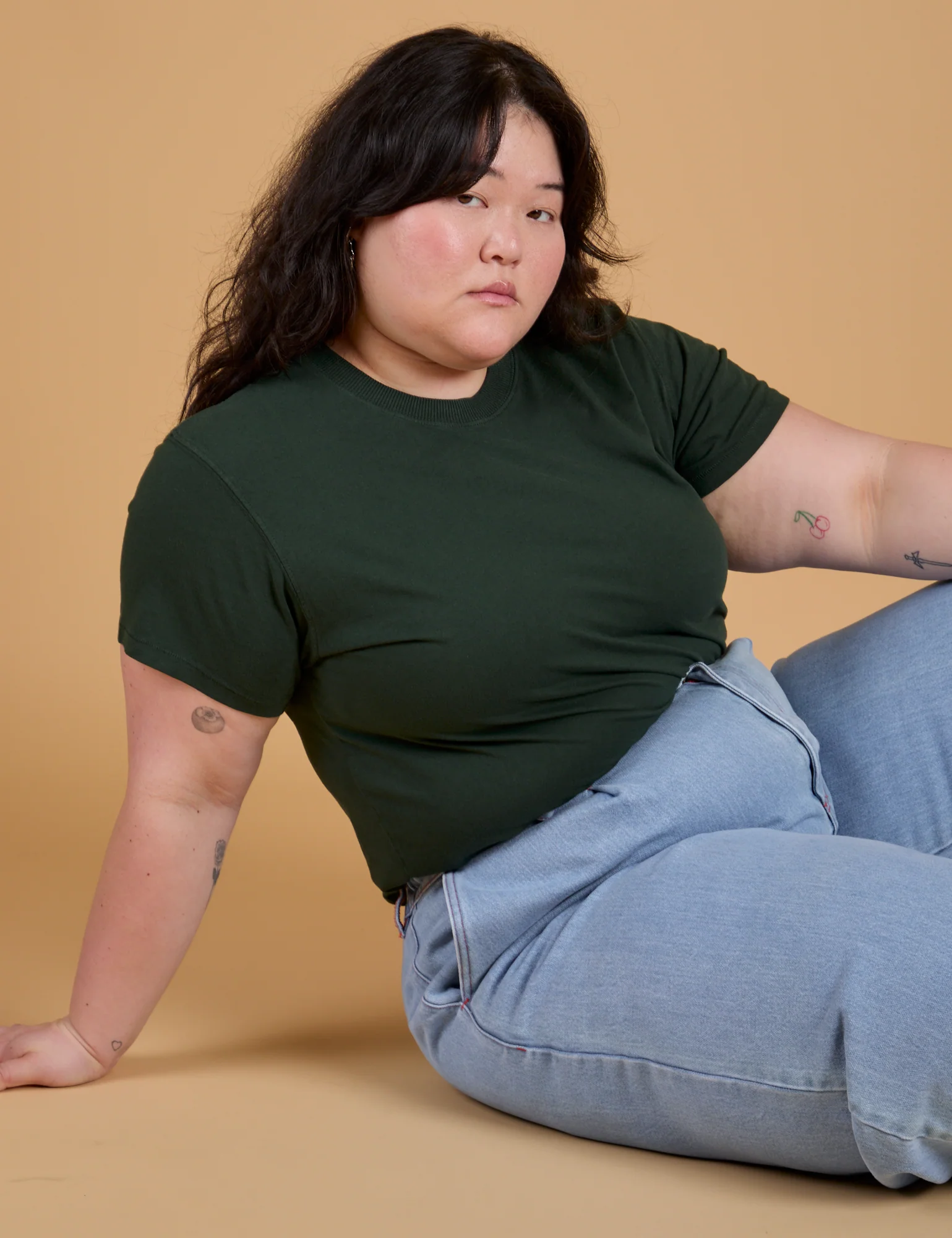 The Organic Vintage Tee - Swamp Green - Image 16