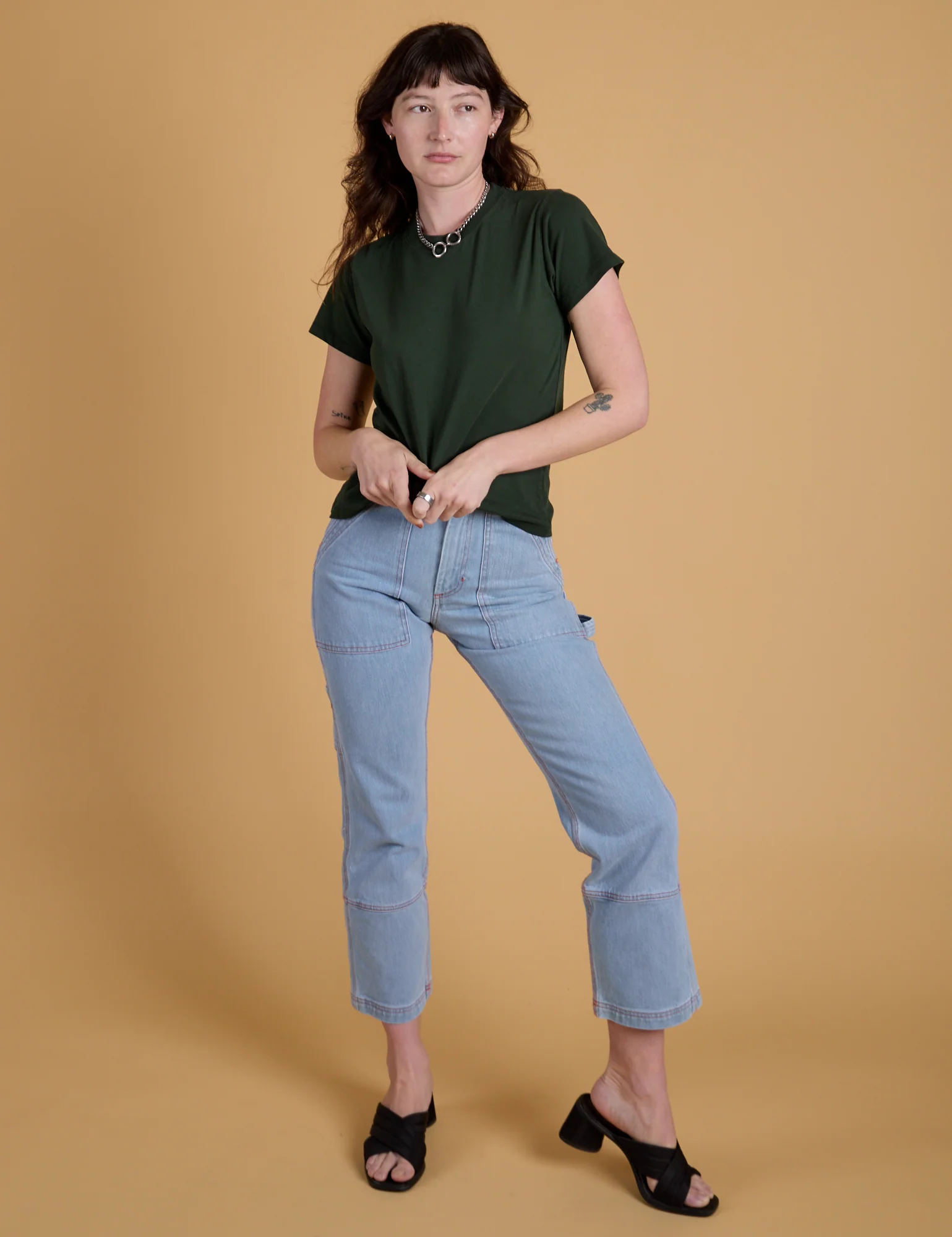 The Organic Vintage Tee - Swamp Green - Image 5