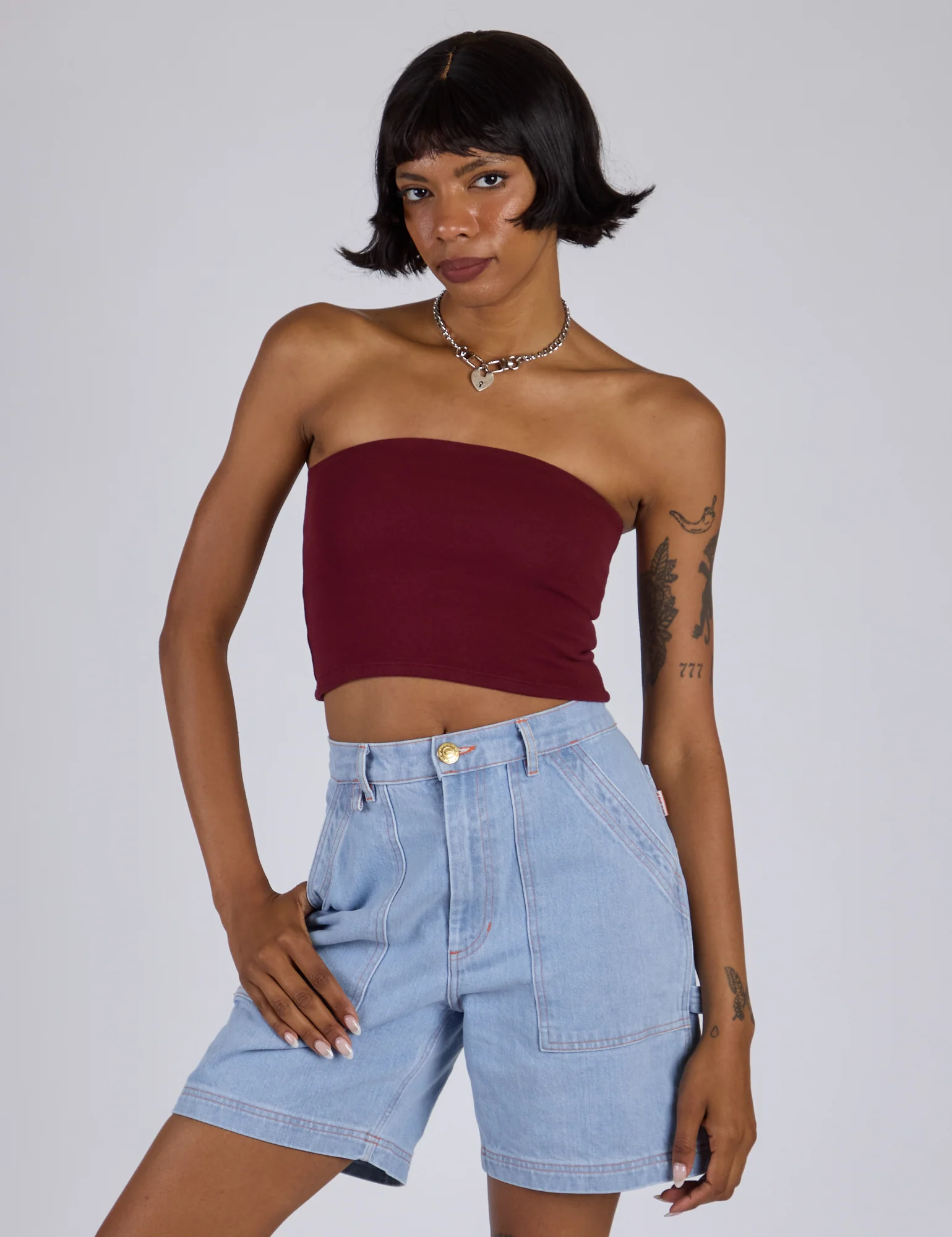 Tube Top - Red Wine - Image 11