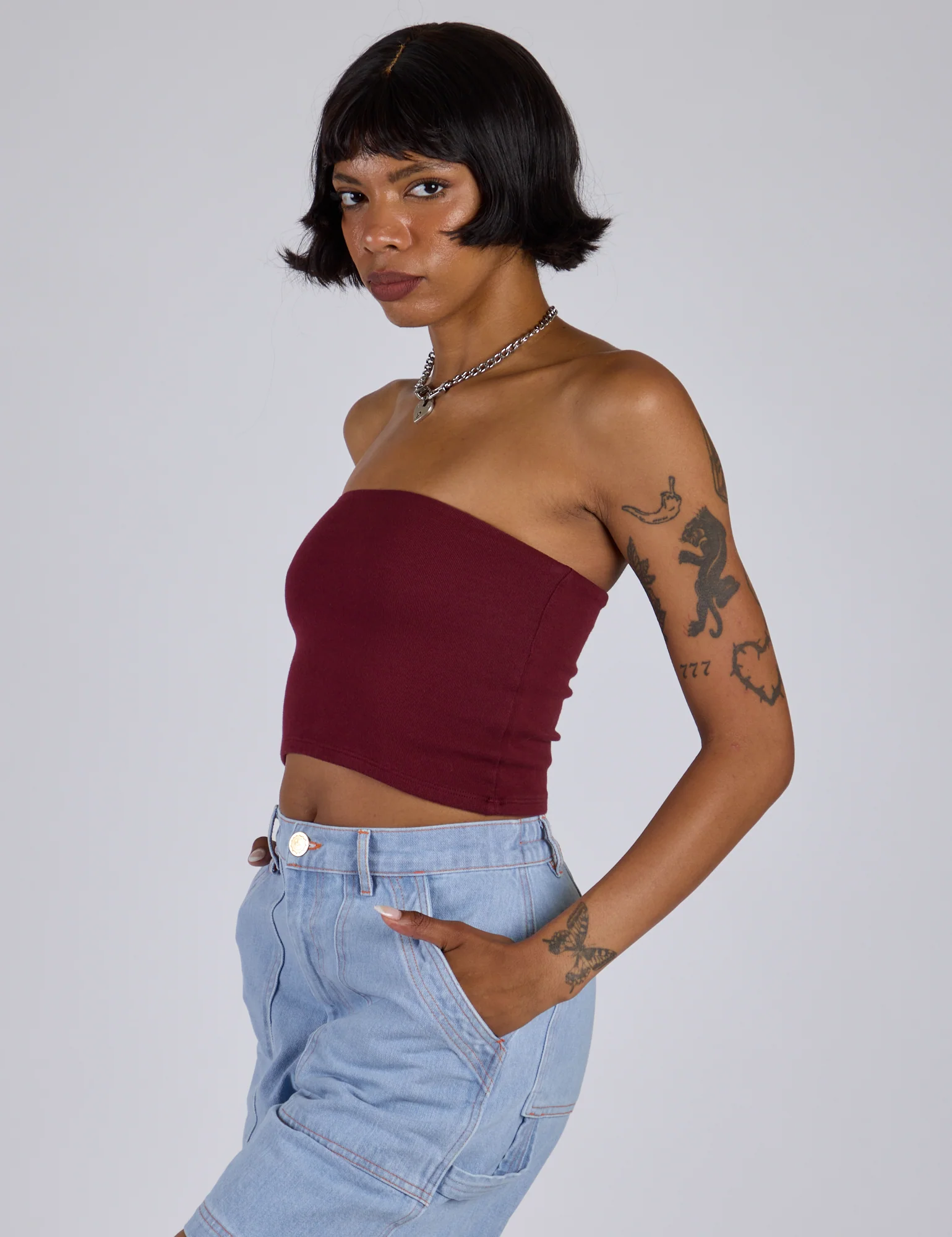 Tube Top - Red Wine - Image 12