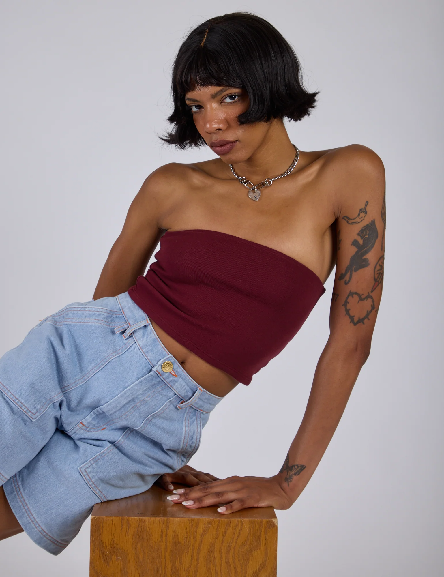 Tube Top - Red Wine - Image 14