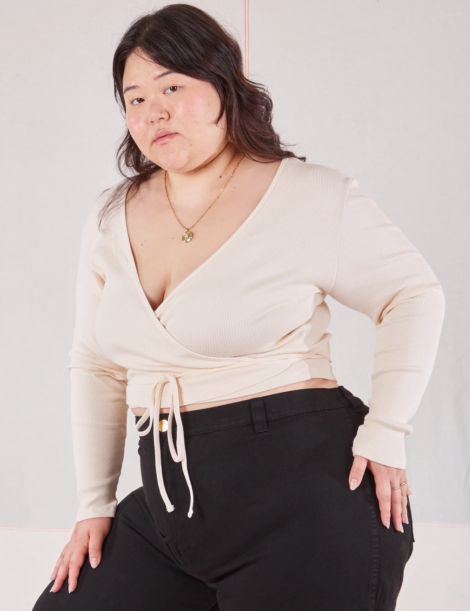 Wrap Top - Vintage Tee Off-White *FINAL SALE* - Image 15