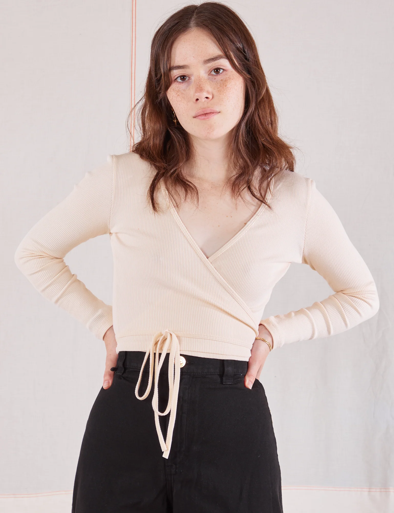 Wrap Top - Vintage Tee Off-White *FINAL SALE* - Image 3